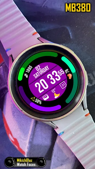 Digital Watch Face MB380 screenshot 4