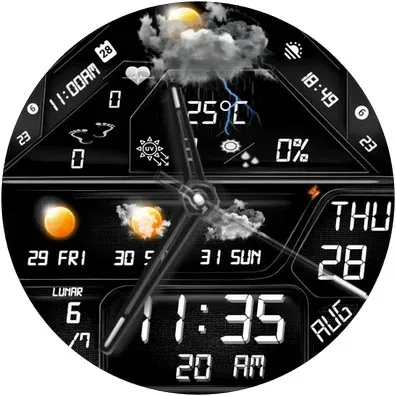 N-SPORT759 weatherDigital Face screenshot 11