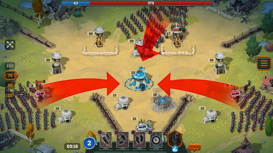 Bunker Wars: Jogo RTS screenshot 1