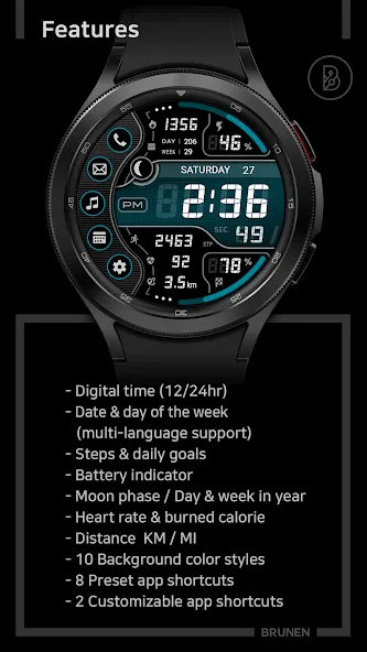 BRN106 : Watch Face screenshot 3