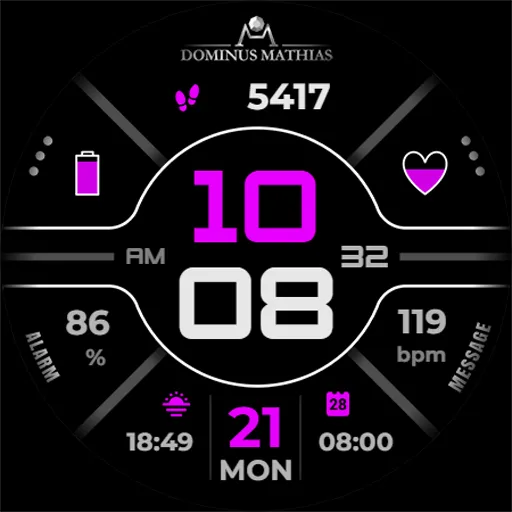 DM024 Creative Smartwatch Face screenshot 8