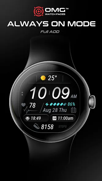 Colorful Watch Face - OMG 22 screenshot 6
