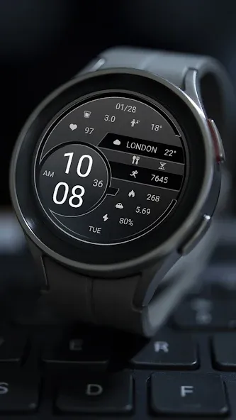ZKin Watch Retro Elegant Black screenshot 5