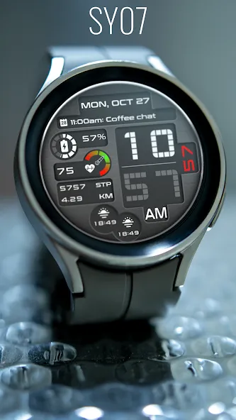 SY07 Wear OS Watch Face screenshot 1