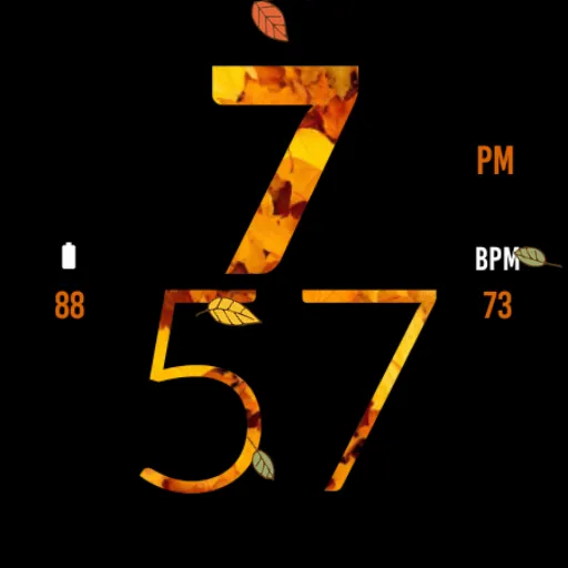 Autumn Large Watch Face screenshot 5