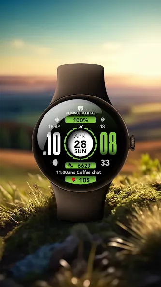 DM105 Futuristic Digital Watch screenshot 3
