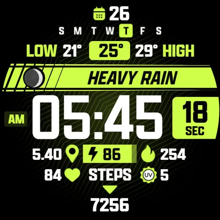 ATHLETIC Digital Watch Face screenshot 28