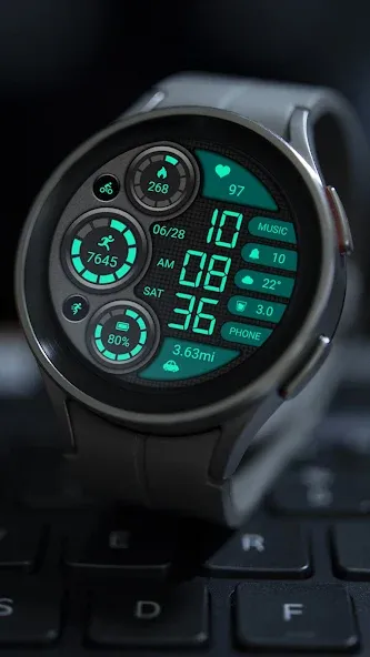 Retro Green ZKin Watch screenshot 5