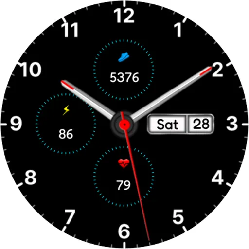 Analog Minimal Watch face screenshot 12