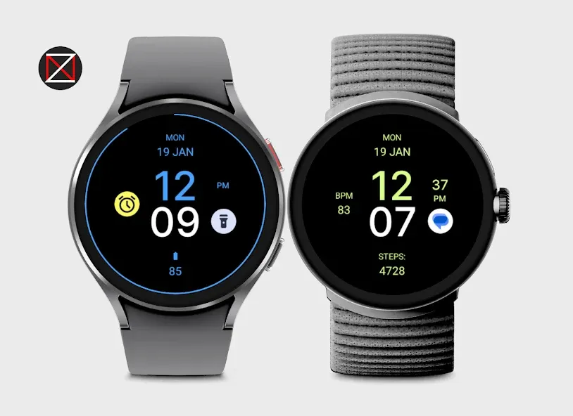 Black MX Watch Face screenshot 3