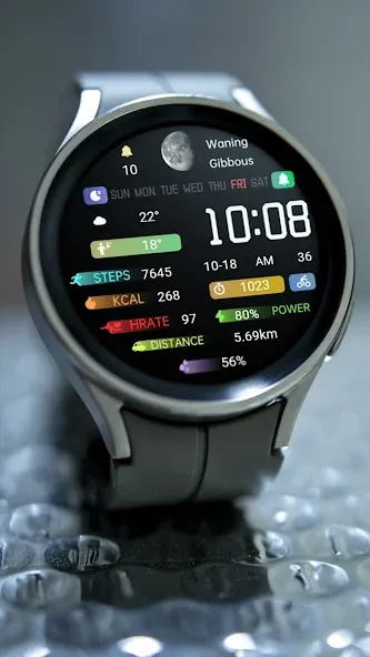 Colorful Icon Tail ZKin Watch screenshot 4