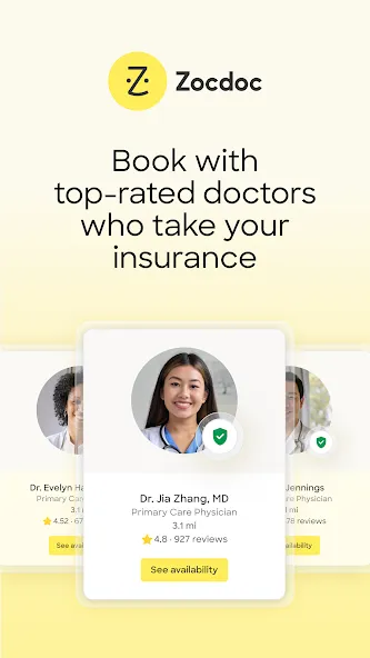 Zocdoc - Find and book doctors screenshot 1