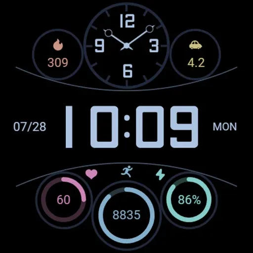 Blue Color Layer For Wear OS screenshot 30
