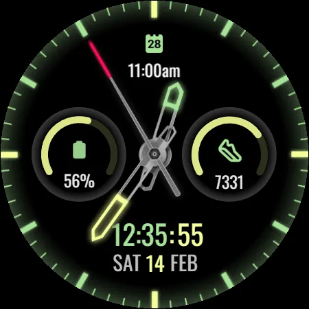 Hybrid watch face H2 screenshot 27