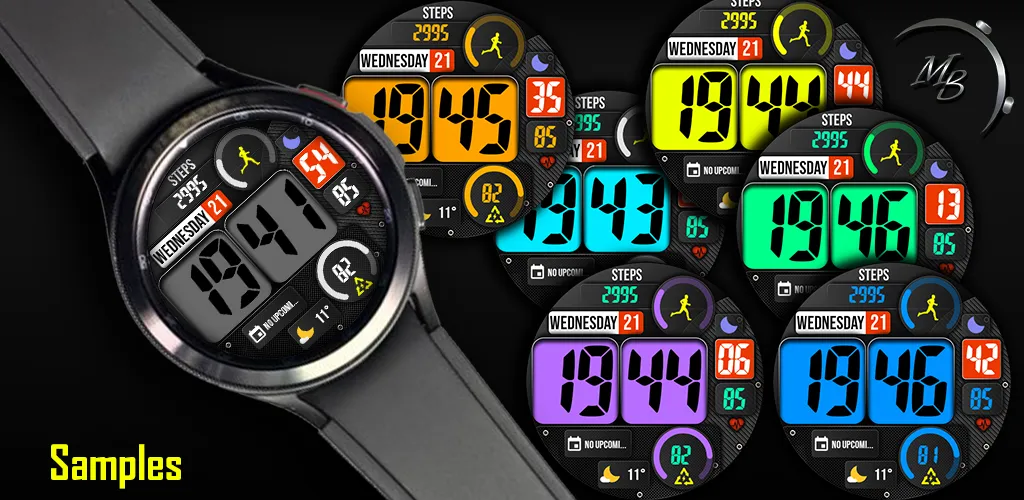 Digital watch face MB356 screenshot 7