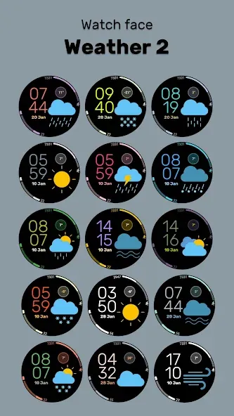 Weather 2 Watch face screenshot 21