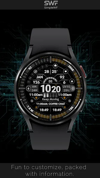 Digital Watch Face Infowatch 2 screenshot 3