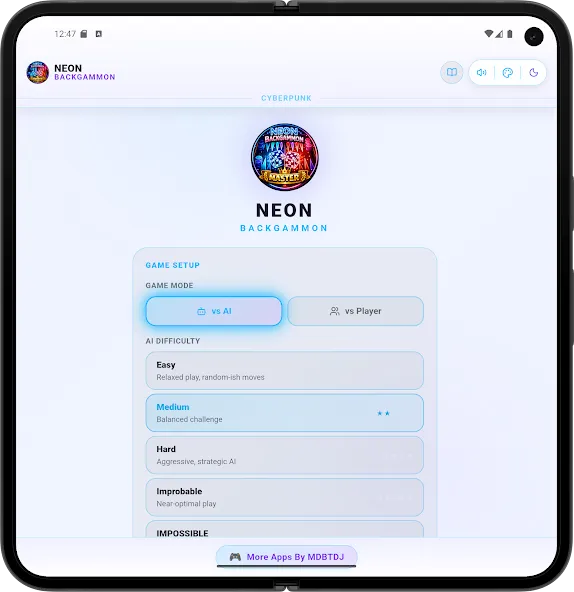 Neon Backgammon Master Offline screenshot 12