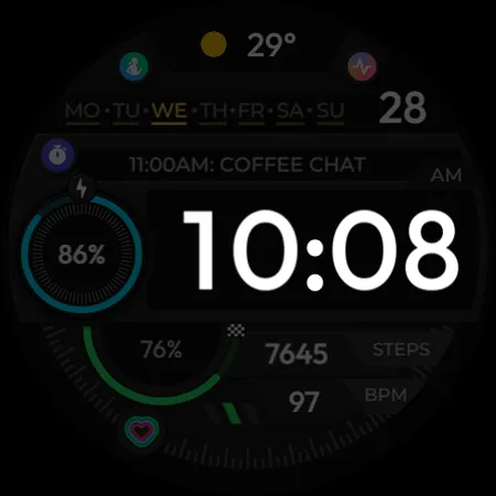 TVV Sport 5 Digital Watch Face screenshot 13