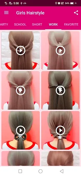 Girls Hairstyle Step By Step screenshot 5