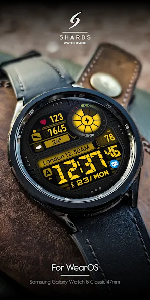SH050 Watch Face, WearOS watch screenshot 3