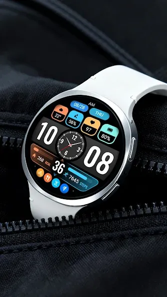 【Hybrid】Flat Small Clock screenshot 8