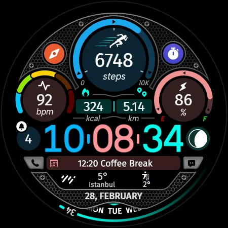 Circle Clock - Watch Face screenshot 26