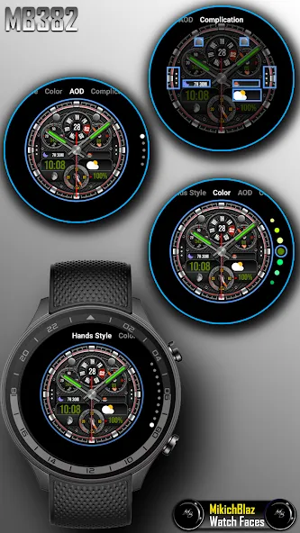 Hybrid Watch Face MB382 screenshot 6