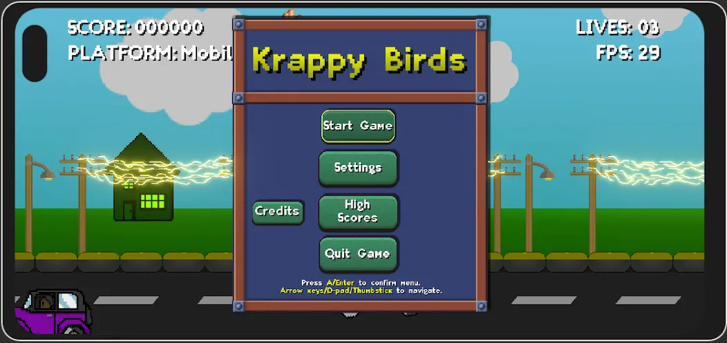 Krappy Birds screenshot 1