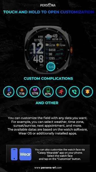 PER38 Digital Watch Face screenshot 4