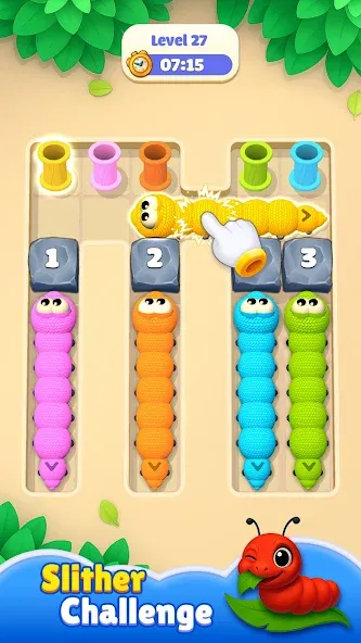 Wormmy Slither Puzzle screenshot 1