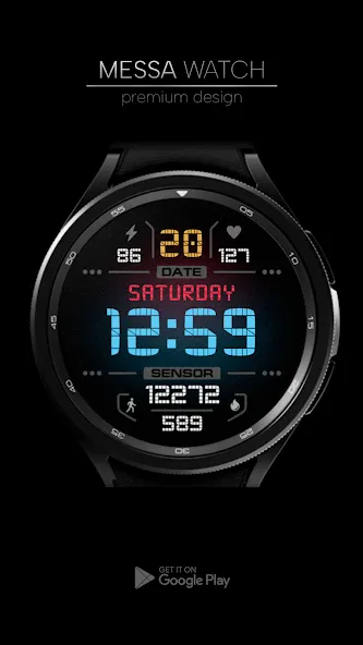 Digital Watch Face Sport Wear screenshot 4