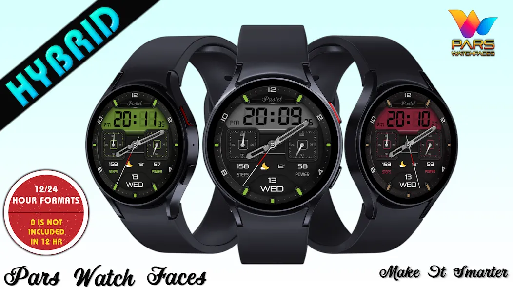 Hybrid Pastel Watch Face screenshot 2