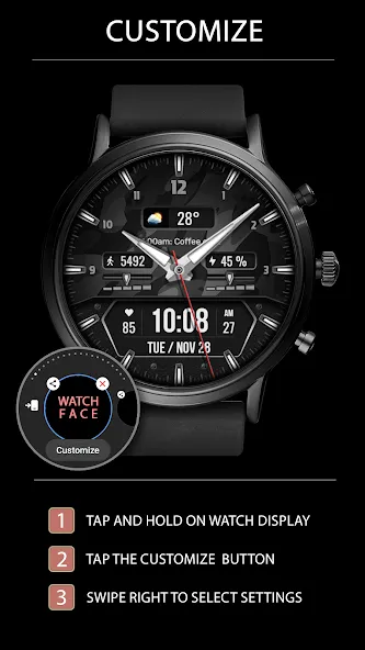 WFP 160 Classic watch face screenshot 3