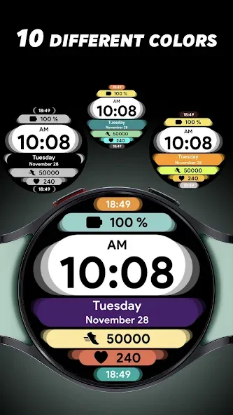 Colorful Cloud - Watch face screenshot 2