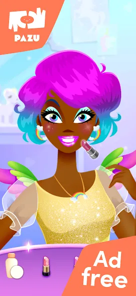 Makeup girls unicorn dress up screenshot 2