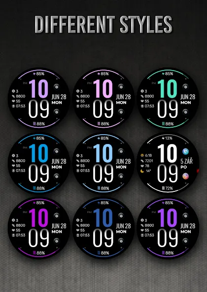 PW50 Digital Watch Face screenshot 6