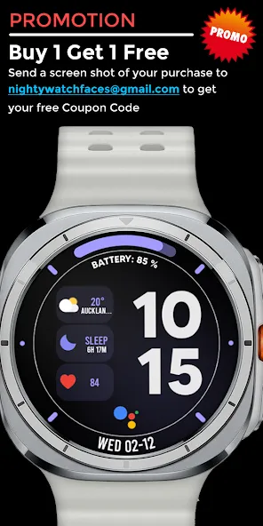 Night 84 - watch face screenshot 5