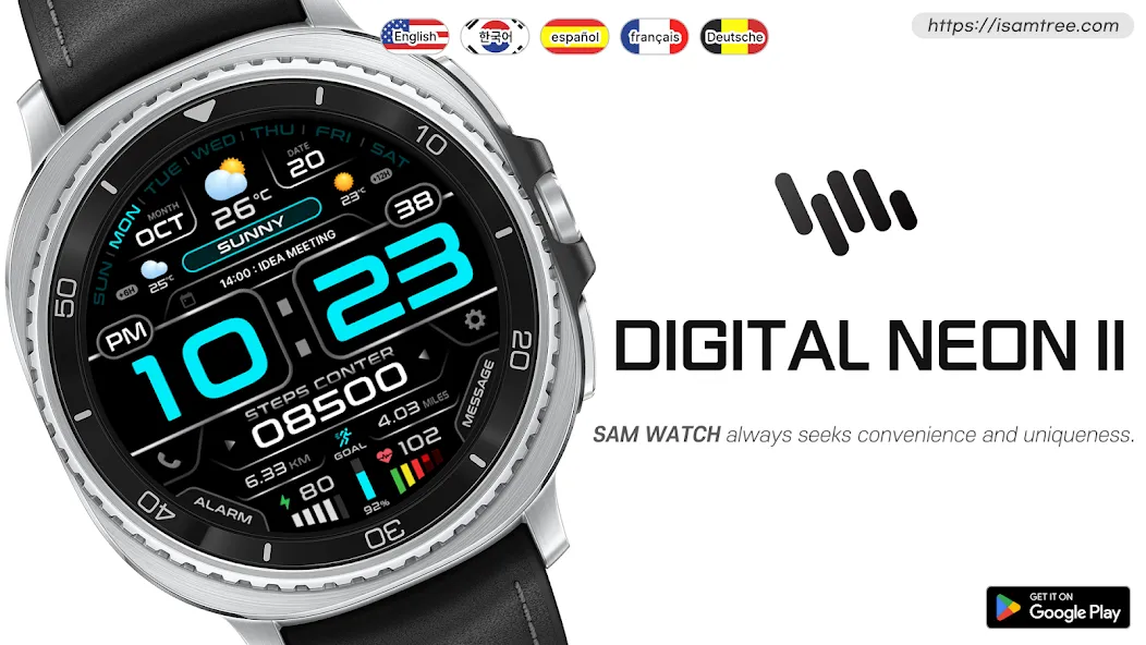 SamWatch Digital Neon 2 screenshot 1