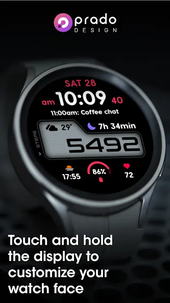 PRADO 73 Digital Watch Face screenshot 3
