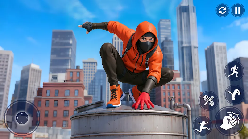 Flying Spider Hero City Action screenshot 1