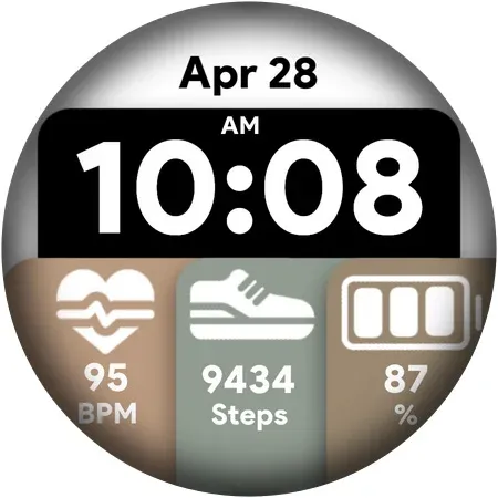 Modern Tiles - Watch face screenshot 10