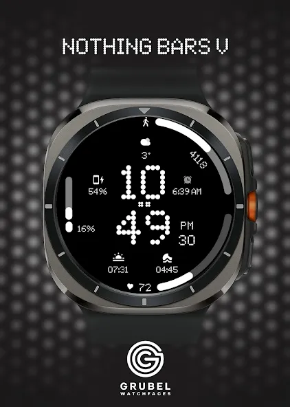 GRBL Nothing Bars V Watchface screenshot 4