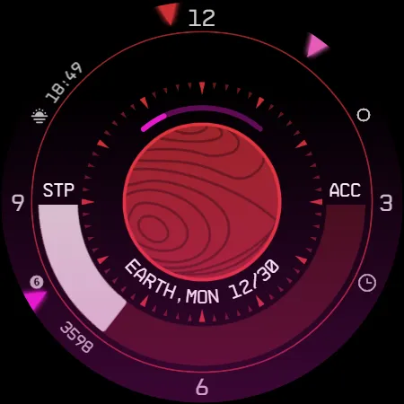 Planet in stars Watch Face screenshot 11