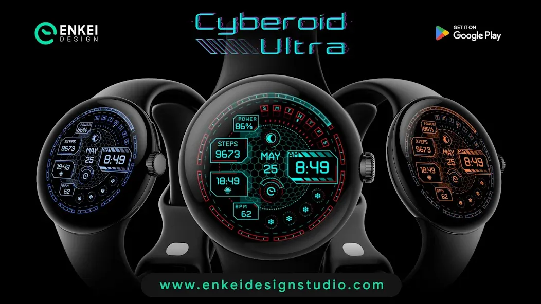 Cyberoid Ultra - watch face screenshot 7