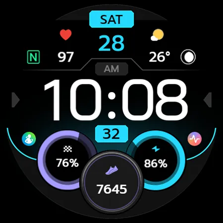 TVV Workout 8 Watch Face screenshot 10
