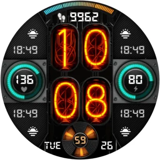 Nixie Fenix 8 Digital Wear OS screenshot 16