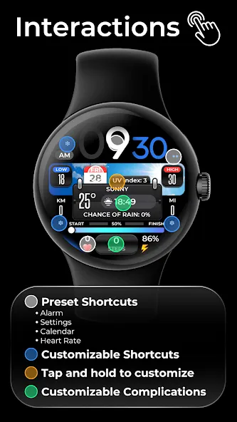 OMG 299 Weather Watch Face screenshot 6