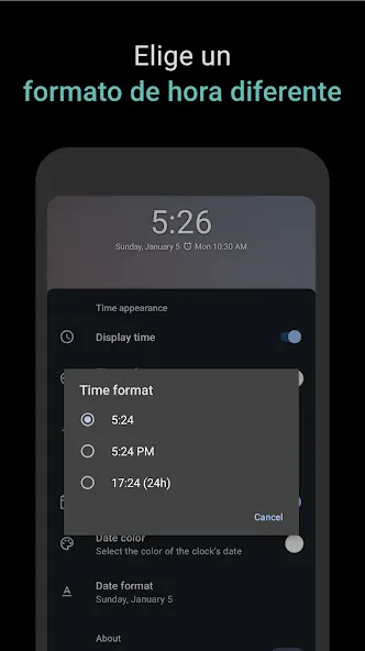Widget de reloj digital screenshot 7