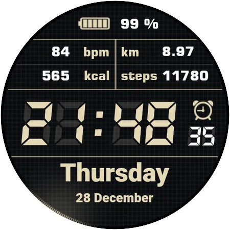 Simple Watchface AKM Wear OS screenshot 11